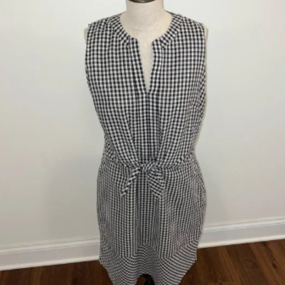 NWT Vineyard Vines Black Gingham Dress Size 10